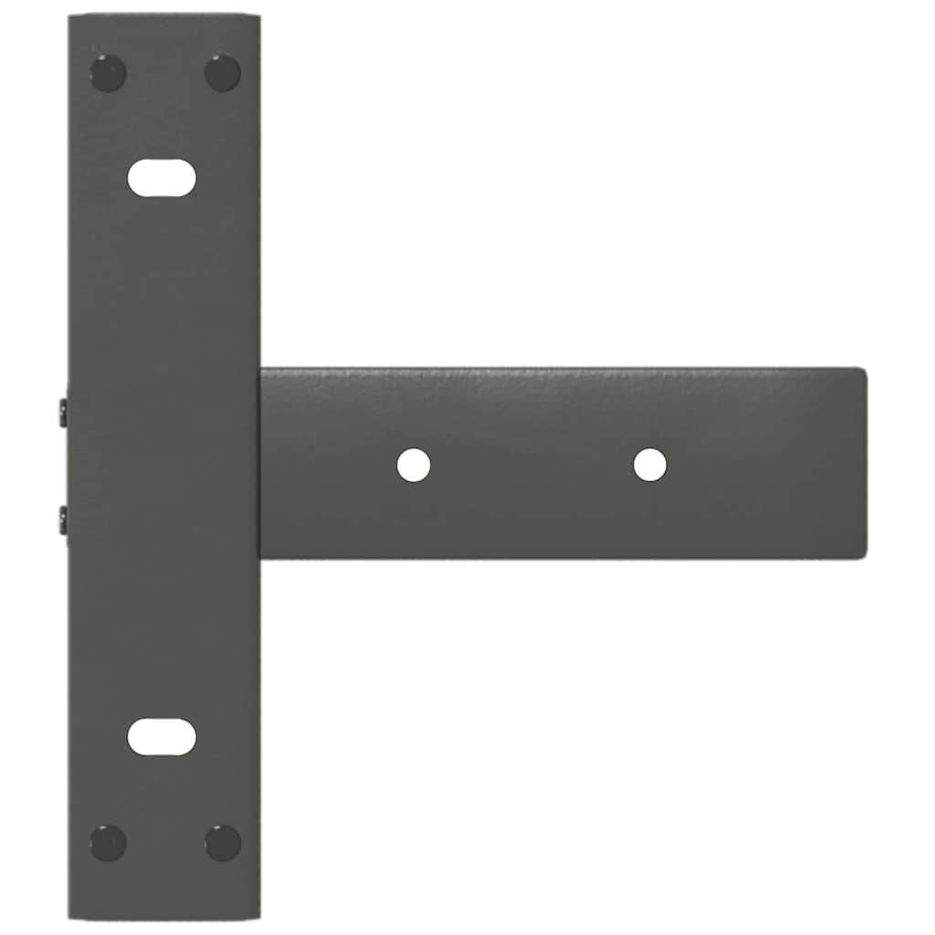Picioare de masă consolă în formă de T, 2 buc., antracit, 38x25x(72-73) cm, oțel GartenMobel Dekor