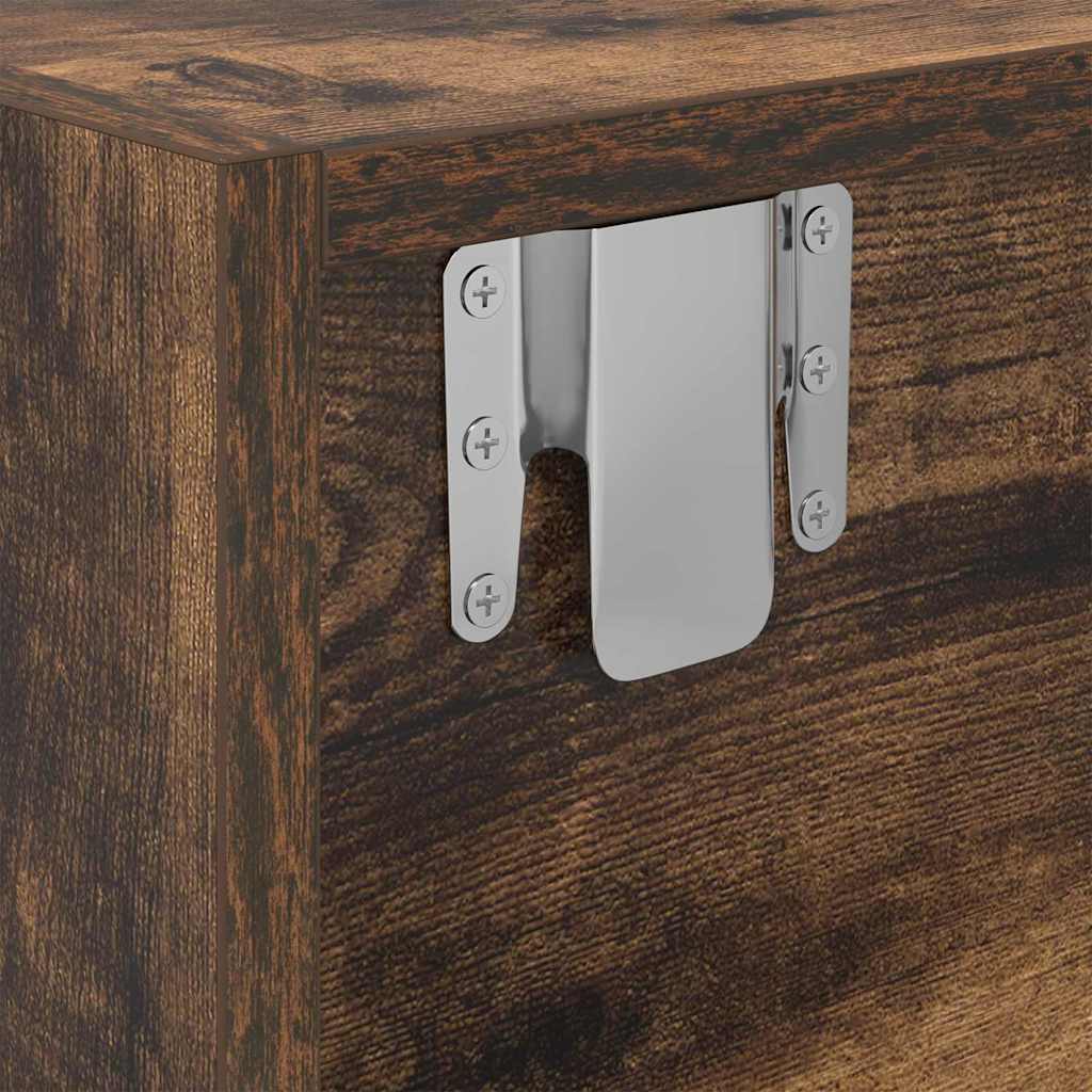 Cabinet TV Stejar afumat 100 x 31 x 25.5 cm Lemn compozit GartenMobel Dekor