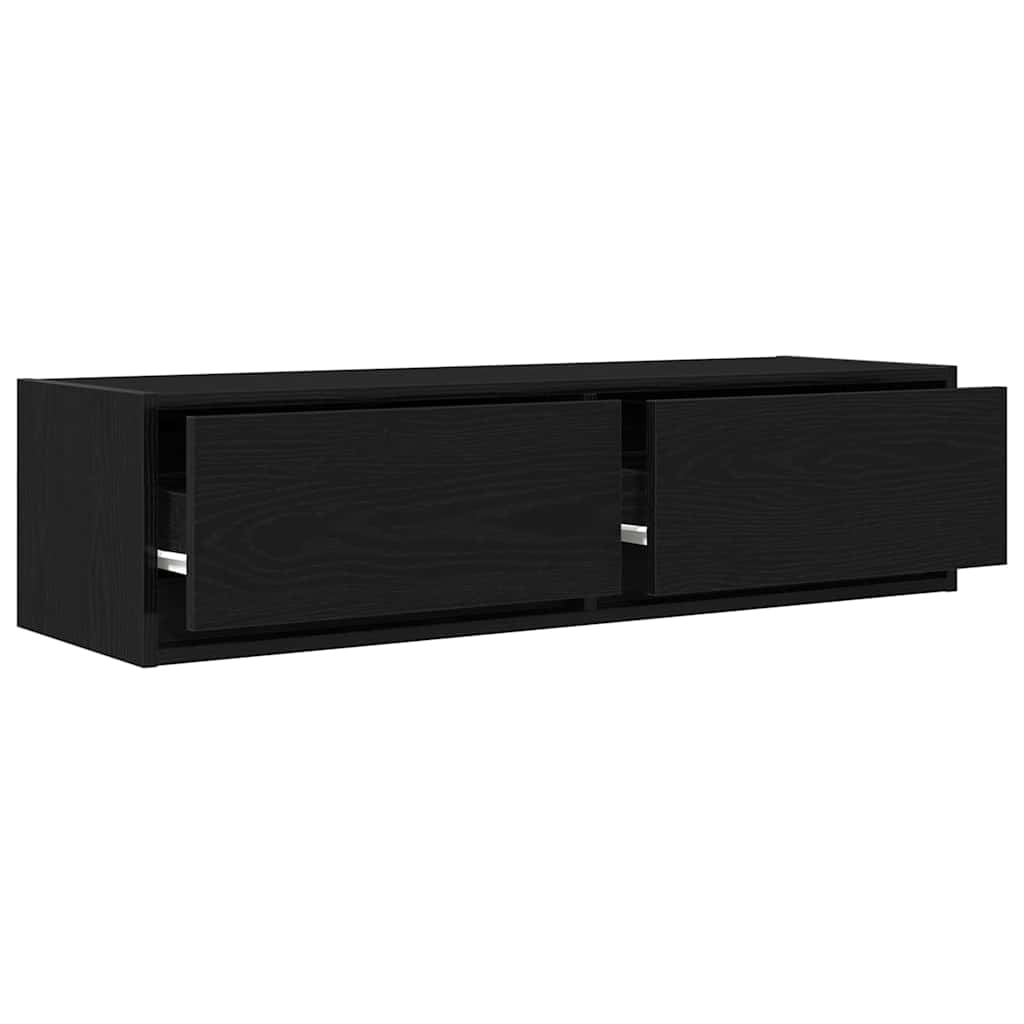 Cabinet TV Stejar negru 100 x 31 x 25.5 cm Lemn compozit GartenMobel Dekor