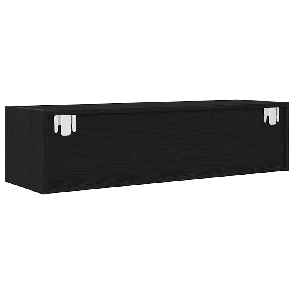 Cabinet TV Stejar negru 100 x 31 x 25.5 cm Lemn compozit GartenMobel Dekor