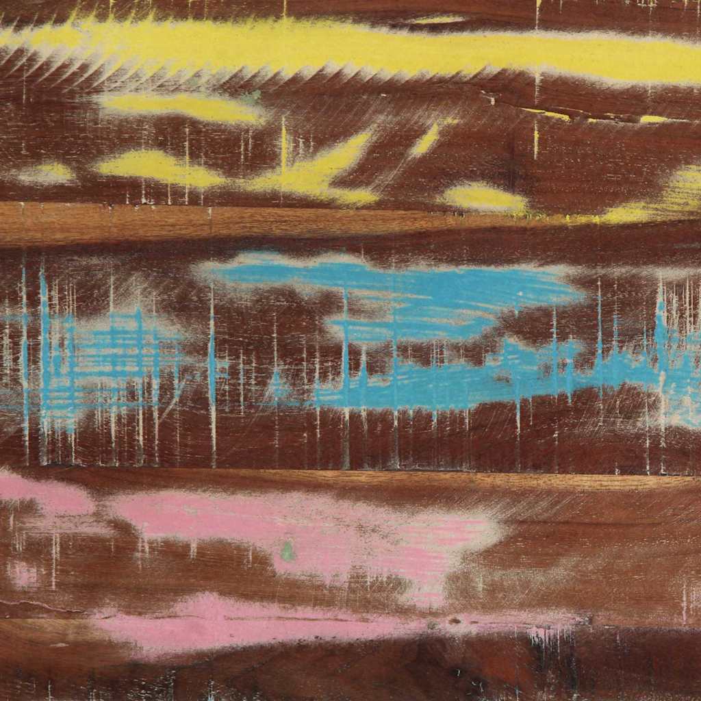 Masă de consolă cu sertar Multicolour Lemn masiv reciclat GartenMobel Dekor