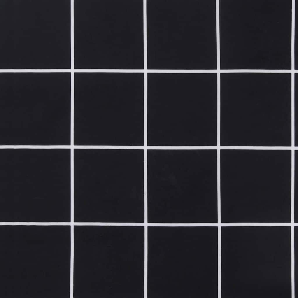 Perna pentru bănci de grădină Carouri Negru 180 x 50 x 4 cm GartenMobel Dekor