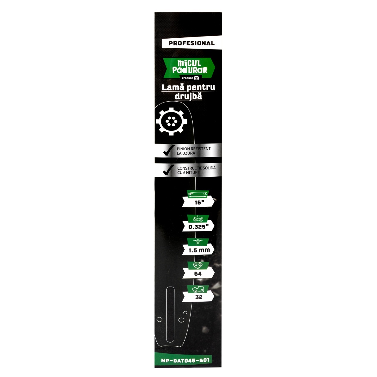 Lama Micul Padurar Profesional, 16'' .325'' 1.5mm 64P 32D 6N FarmGarden AgroTrade