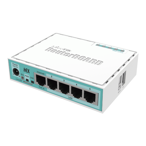 Router hEX, 5 x Gigabit, RouterOS L4 - Mikrotik RB750Gr3 SafetyGuard Surveillance
