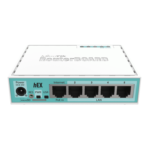 Router hEX, 5 x Gigabit, RouterOS L4 - Mikrotik RB750Gr3 SafetyGuard Surveillance
