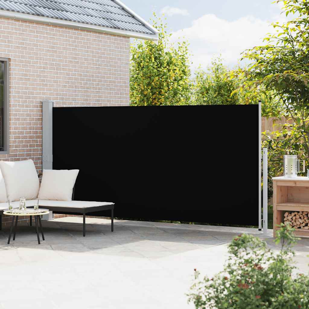 Copertină laterală retractabilă de terasă, negru, 180x500 cm GartenMobel Dekor