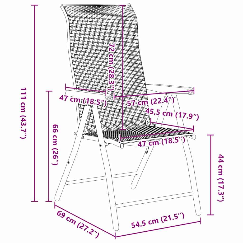 Set de masă pentru grădină 5 pcs Negru de cafea Rattan poli GartenMobel Dekor