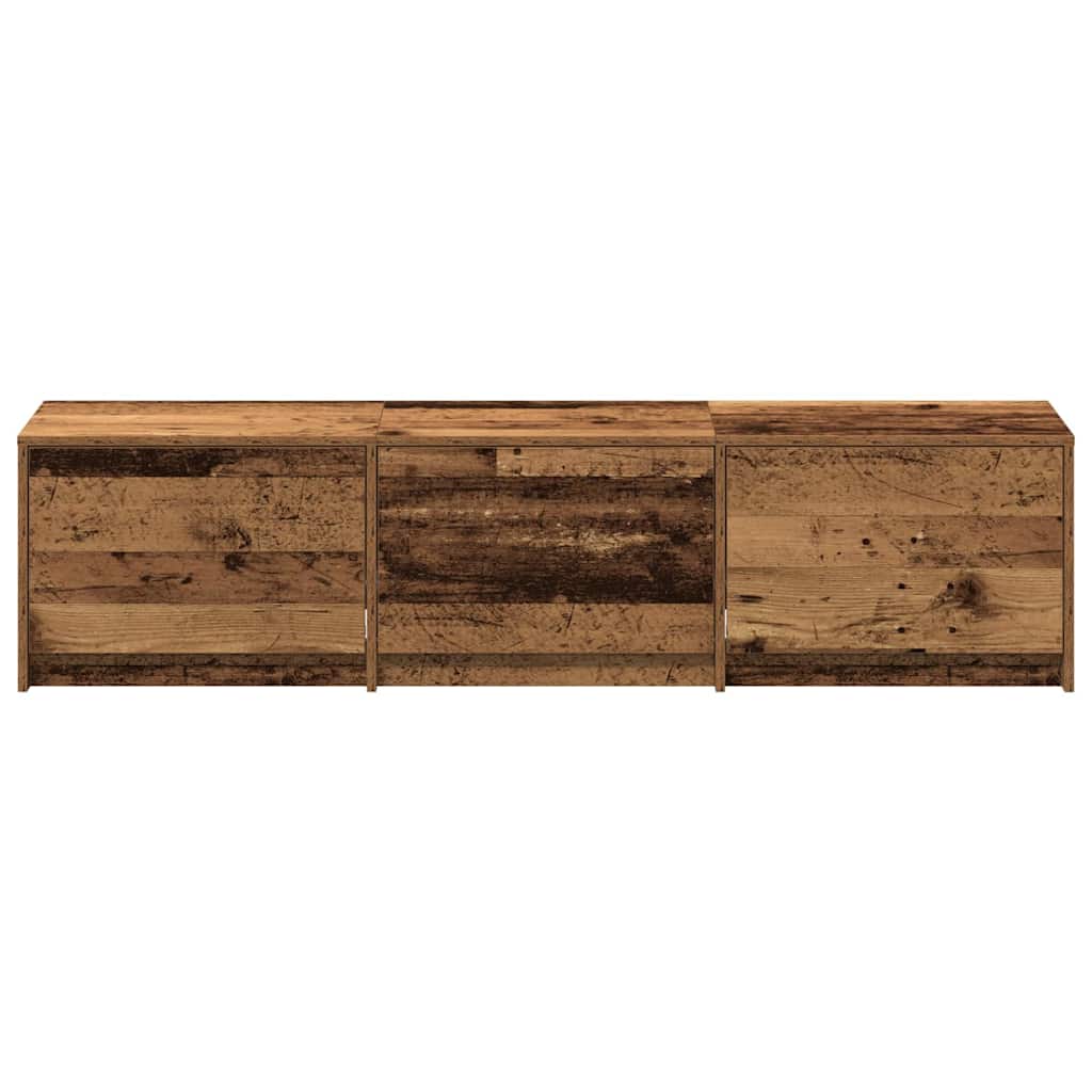 Dulap TV cu LED-uri Lemn Vechi 162 x 34 x 40 cm Lemn compozit GartenMobel Dekor