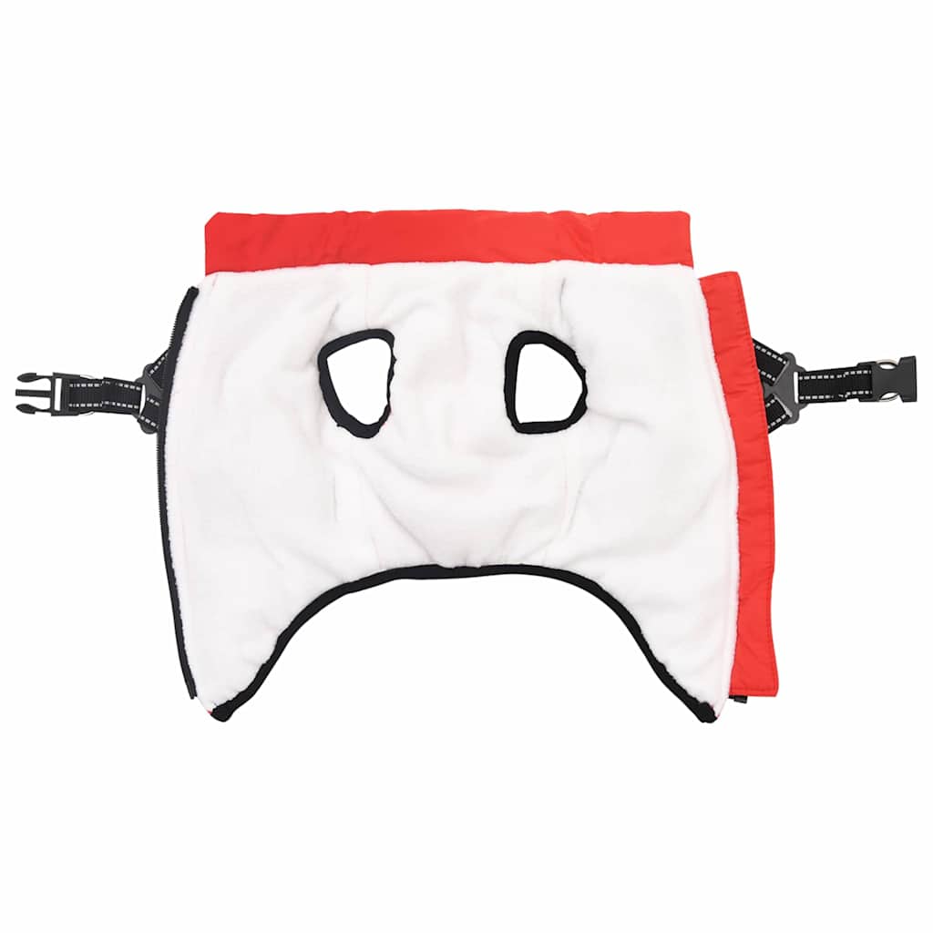 Haina pentru Câini cu ham Roșu M Fleece și poliester GartenMobel Dekor