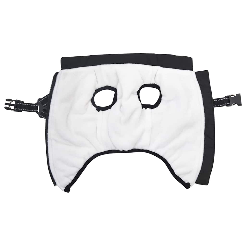 Haina pentru Câini cu ham Negru 2XL Fleece și poliester GartenMobel Dekor