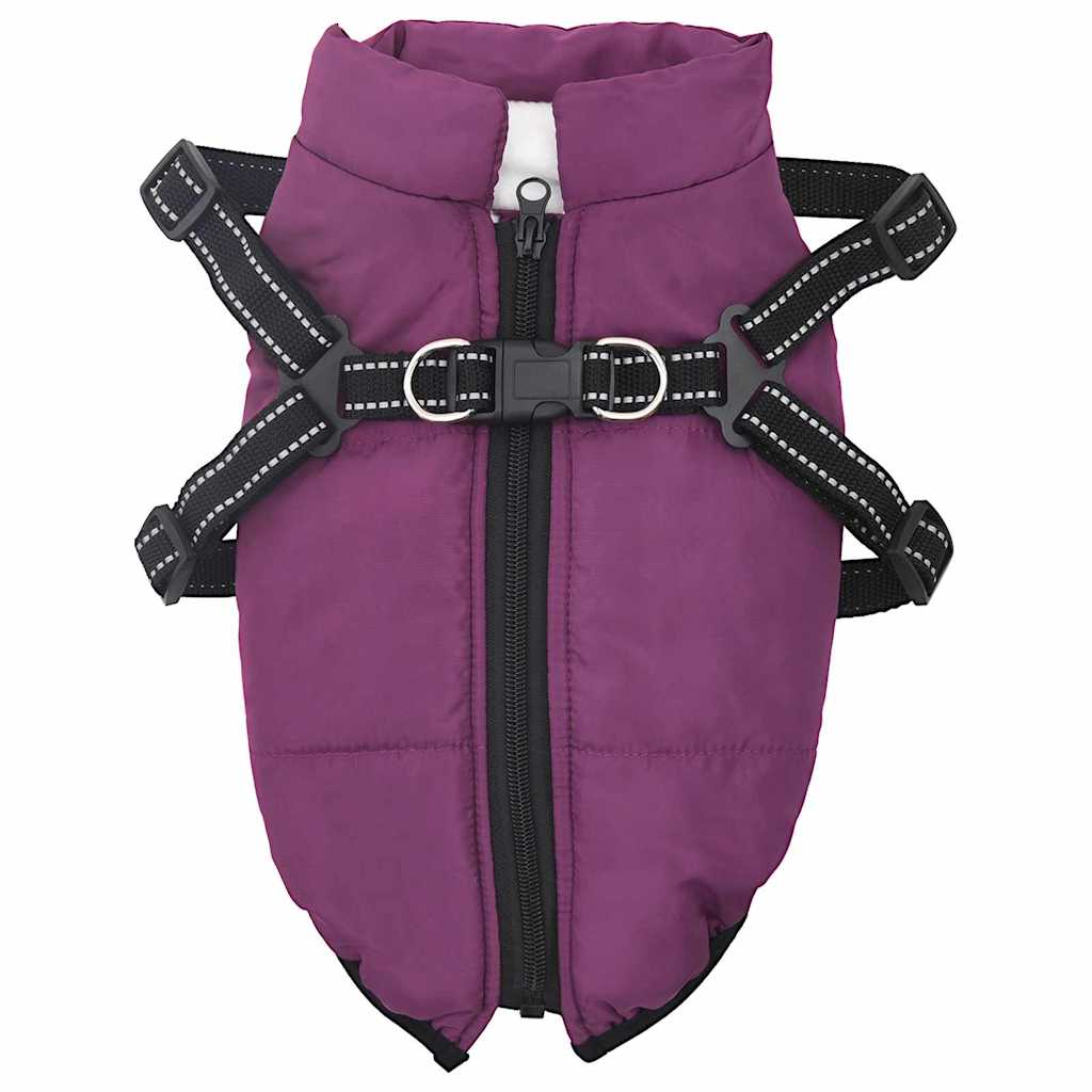 Haina pentru Câini cu ham Violet 2XL Fleece și poliester GartenMobel Dekor