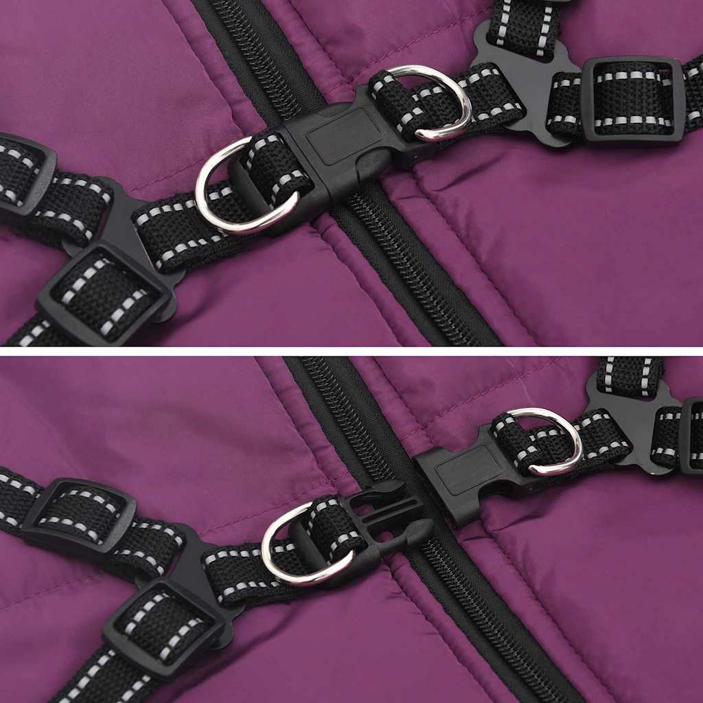 Haina pentru Câini cu ham Violet 4XL Fleece și poliester GartenMobel Dekor