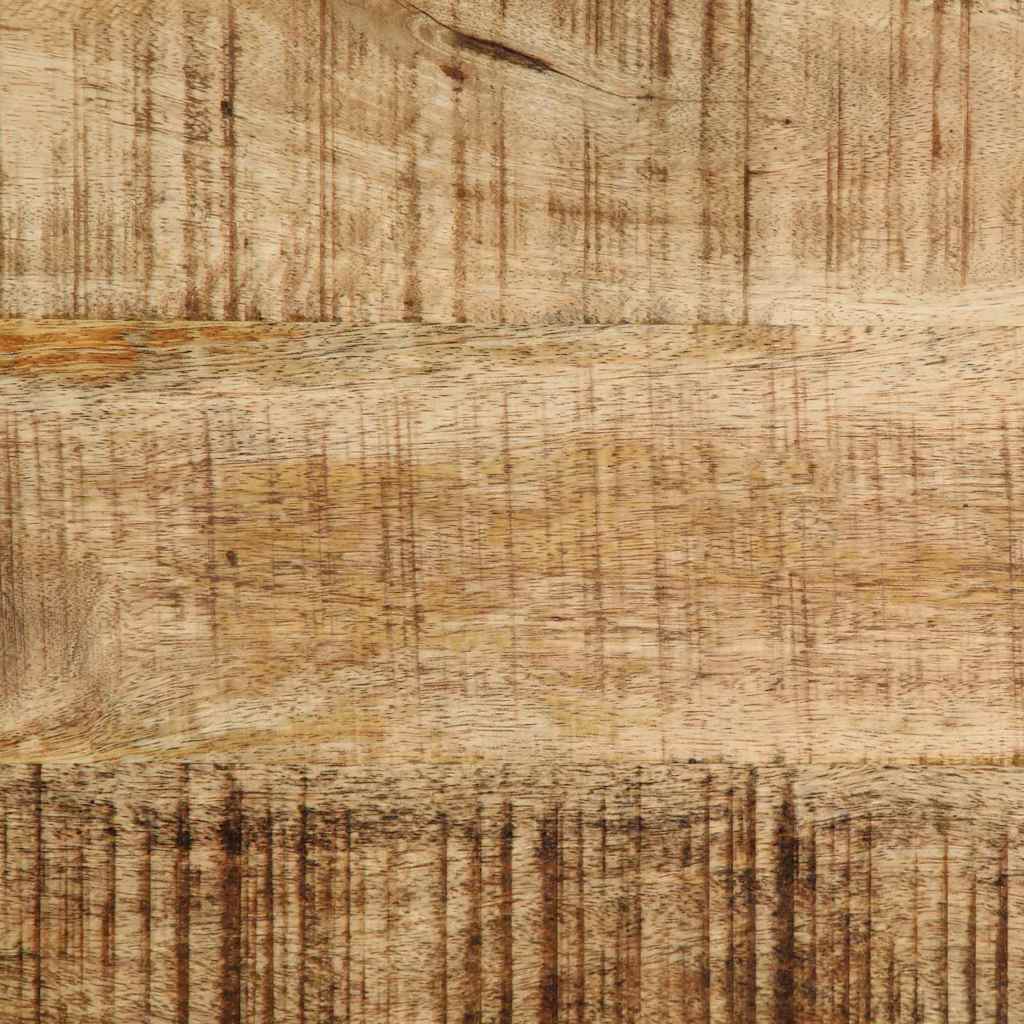 Masă laterală cu raft Maro 45 x 45 x 45 cm Lemn masiv de mango GartenMobel Dekor