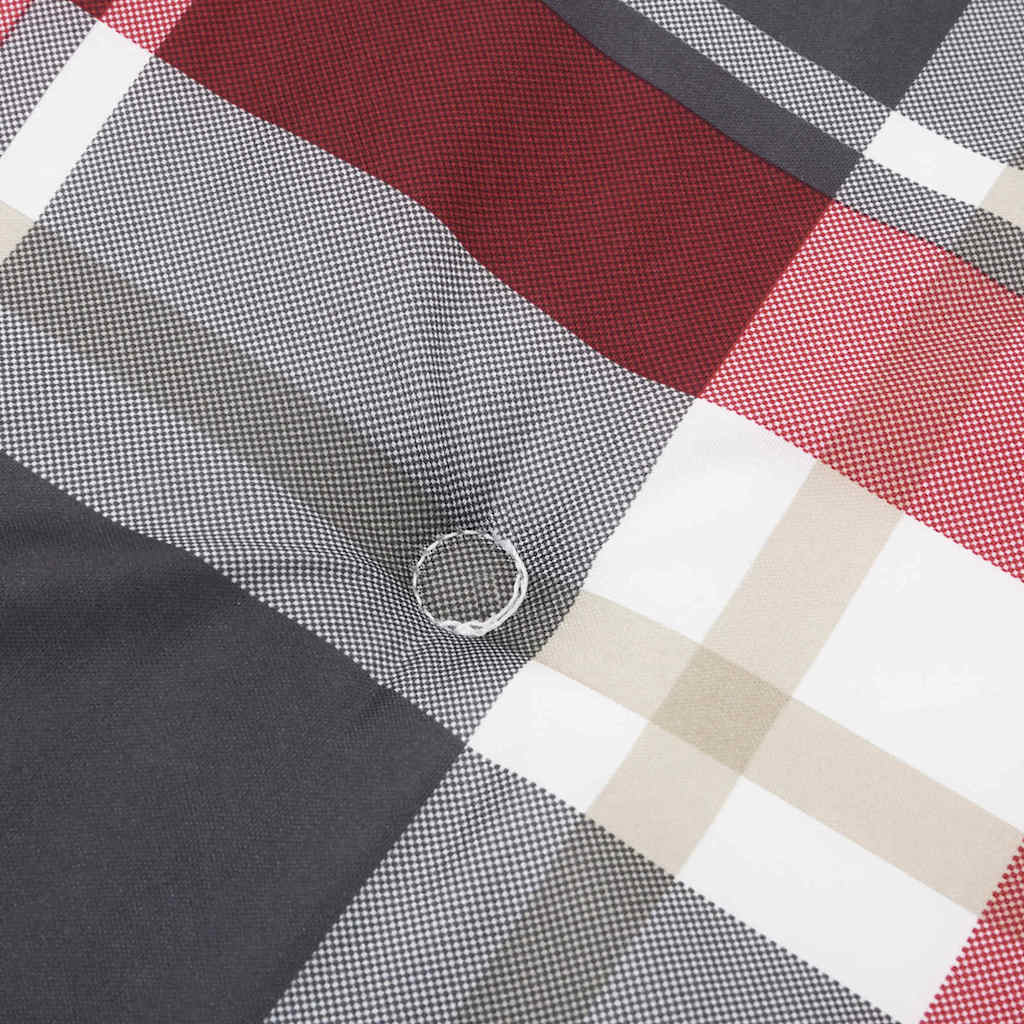 Perne de fotoliu 2 pcs model roșu carouri 58 x 77 x 4.5 cm GartenMobel Dekor