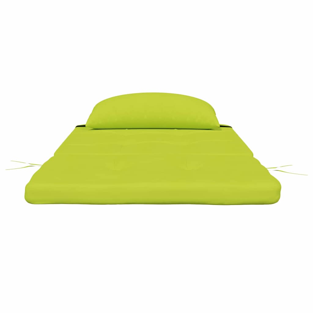 Perne de fotoliu cu pernă 2 pcs verde aprins 58 x 77 x 4.5 cm GartenMobel Dekor