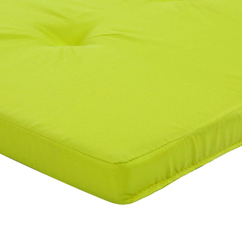 Perne de fotoliu cu pernă 2 pcs verde aprins 58 x 77 x 4.5 cm GartenMobel Dekor