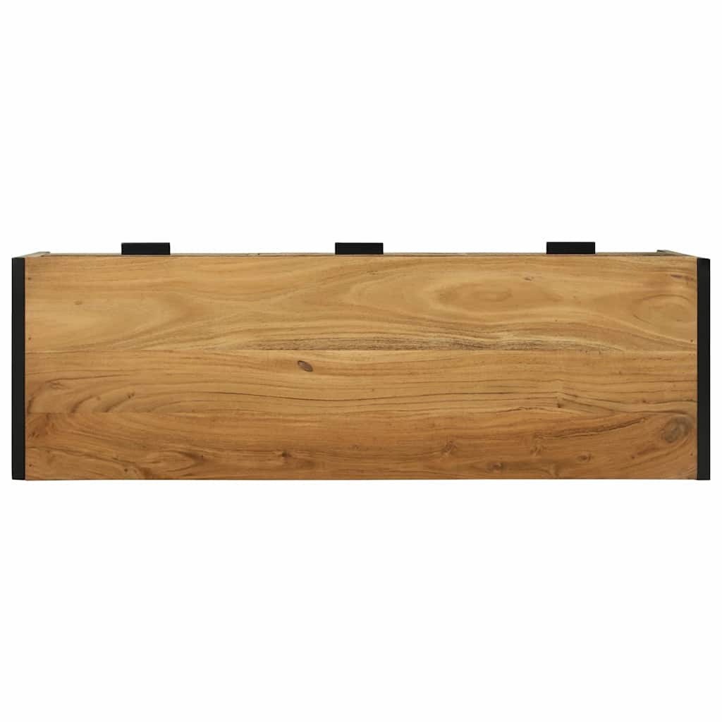 Cabinet TV cu sertar Maro 100 x 35 x 50 cm Lemn masiv de acacia GartenMobel Dekor