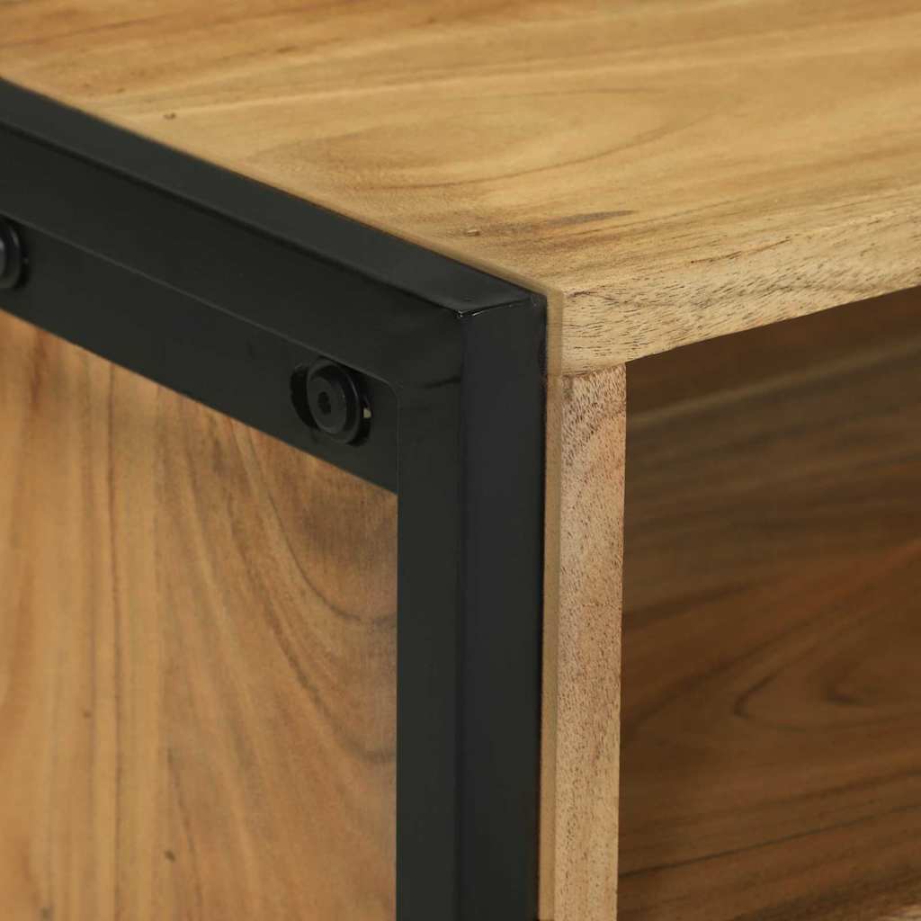 Cabinet TV cu sertar Maro 100 x 35 x 50 cm Lemn masiv de acacia GartenMobel Dekor