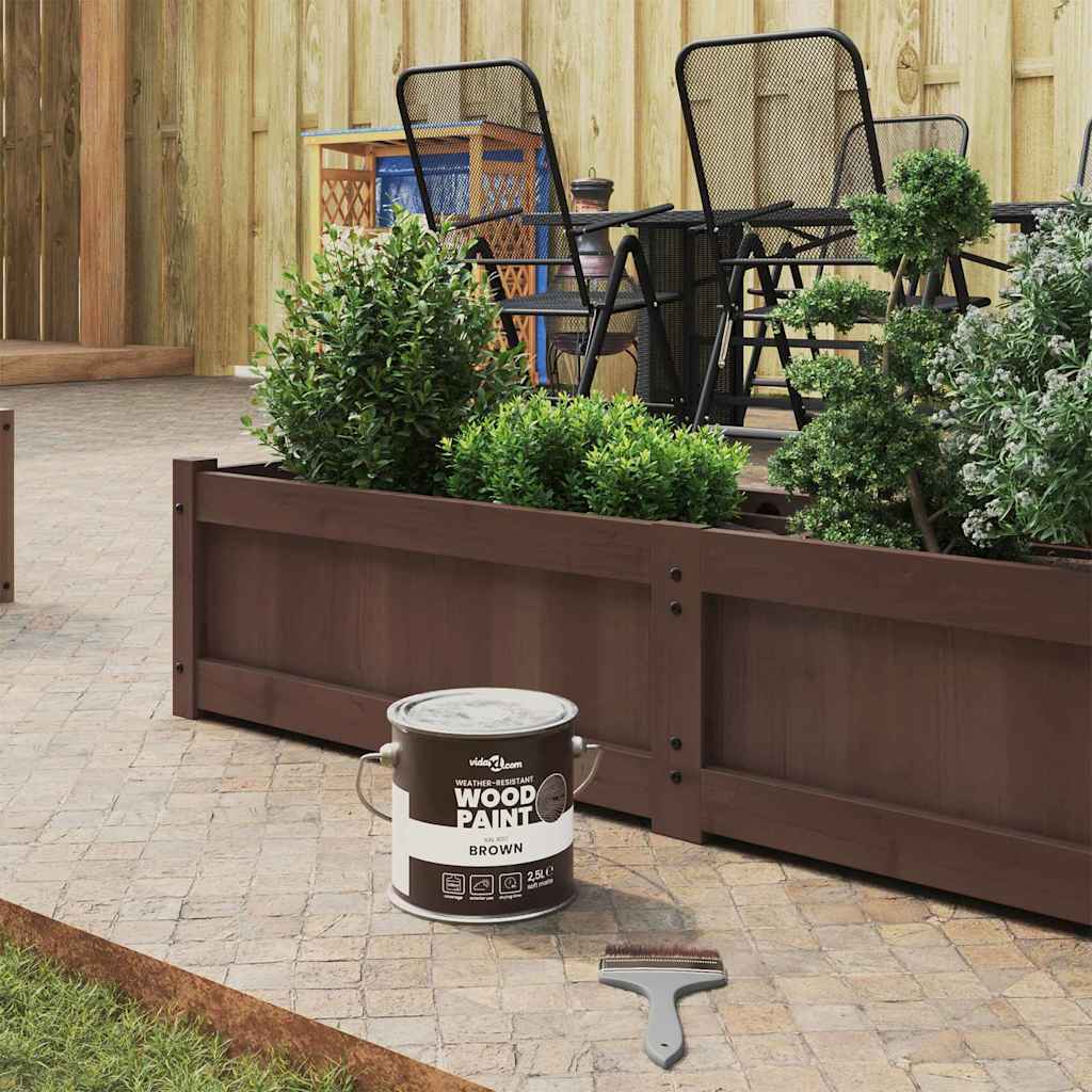 Vopsea pentru lemn Maro 16,5 x 16,5 x 16 cm Print pe perete GartenMobel Dekor