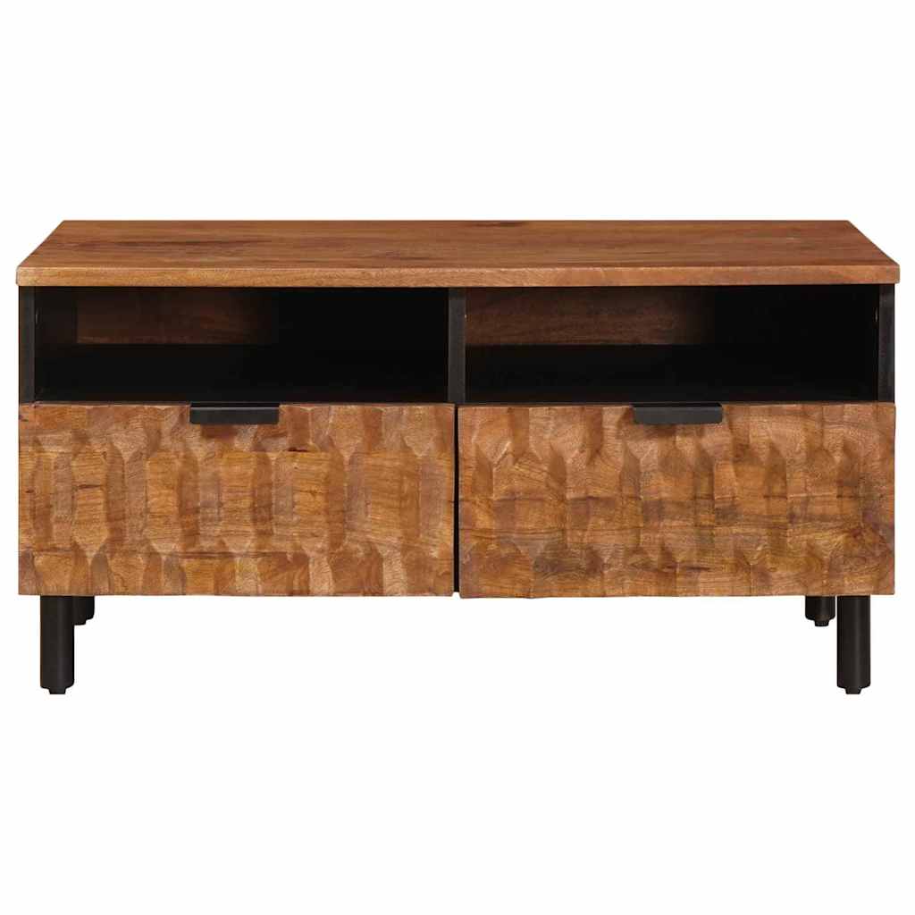 Masă de cafea Maro 80 x 54 x 40 cm Lemn de mango solid GartenMobel Dekor