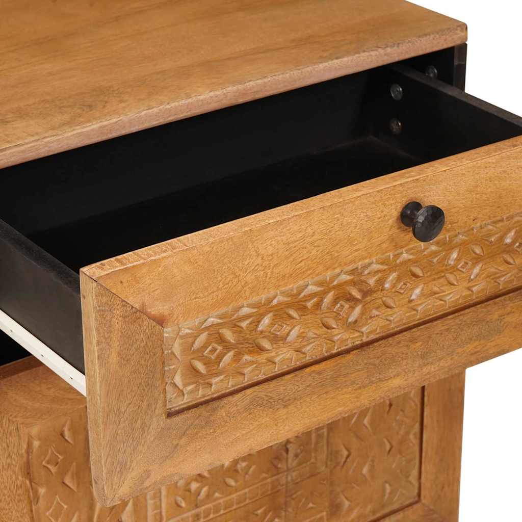 Dulap de noapte cu sertar cu ușă Maro deschis 50 x 33 x 60 cm GartenMobel Dekor