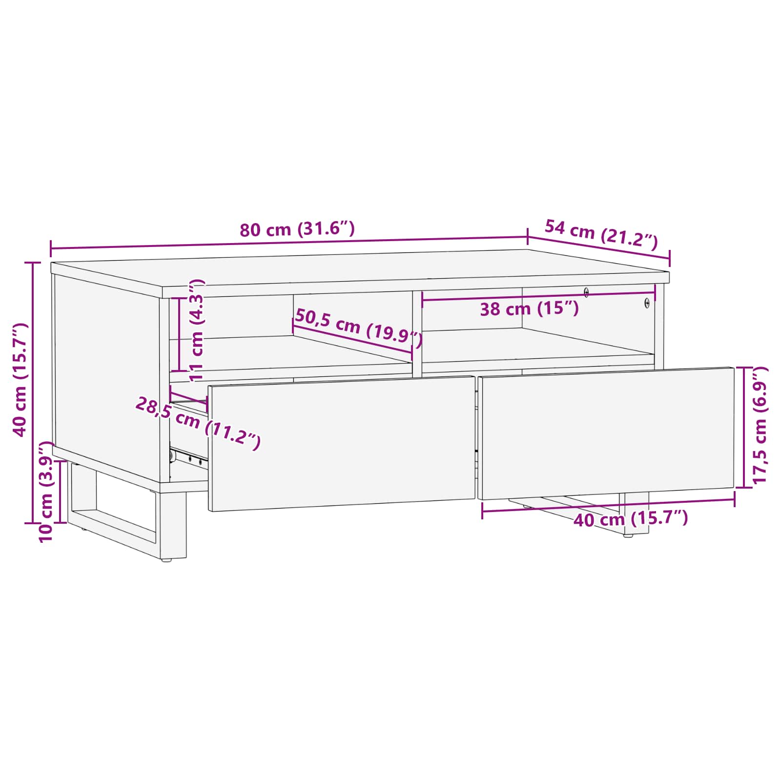 Masă de cafea GartenMobel Dekor