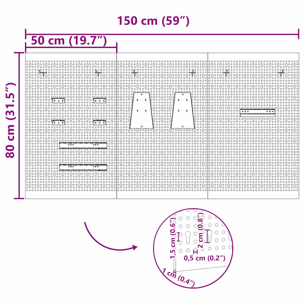 Bancă de depozitare 3 pcs Gri 150 x 1 x 80 cm GartenMobel Dekor