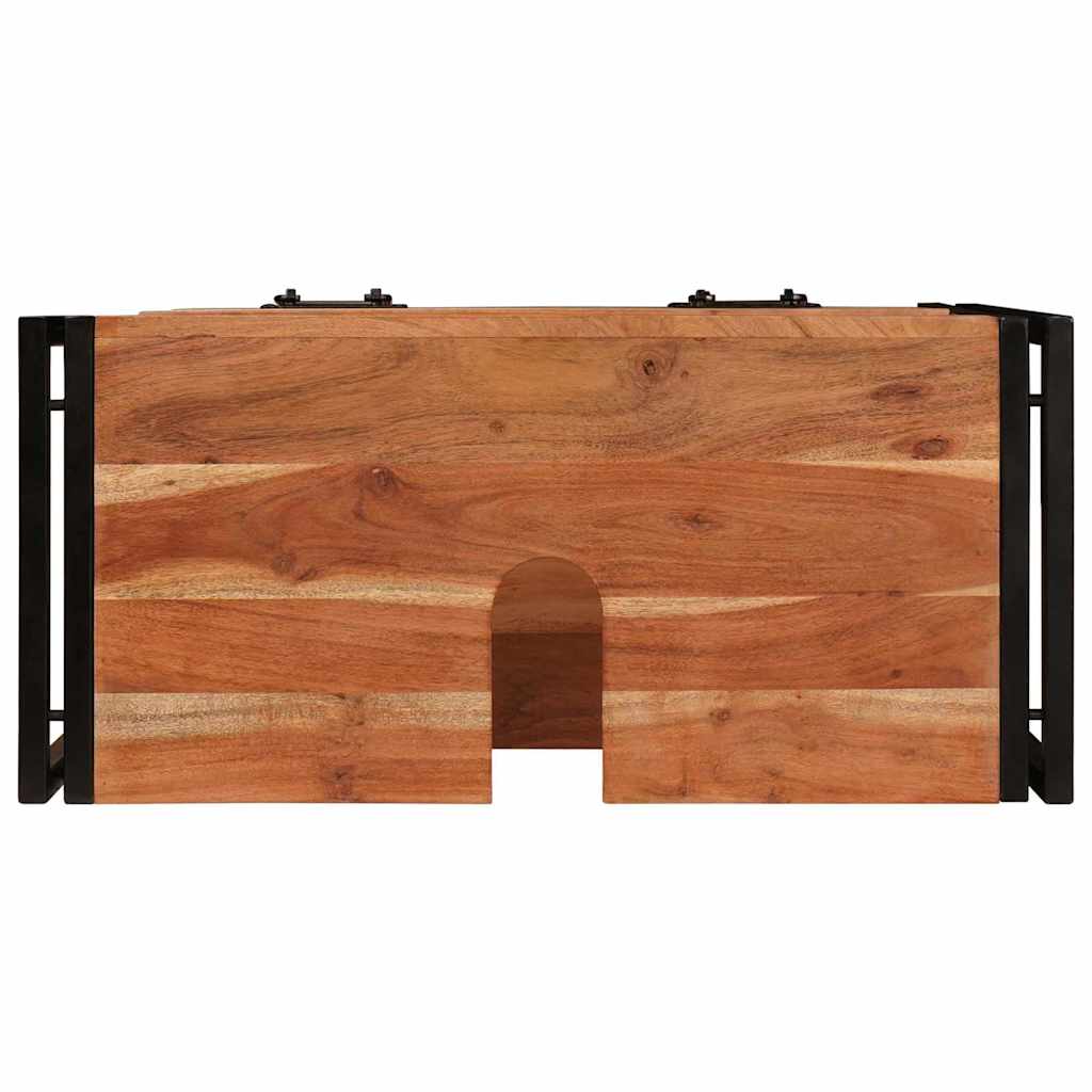 Dulap pentru chiuvetă de baie Lemn masiv de acacia și fier GartenMobel Dekor