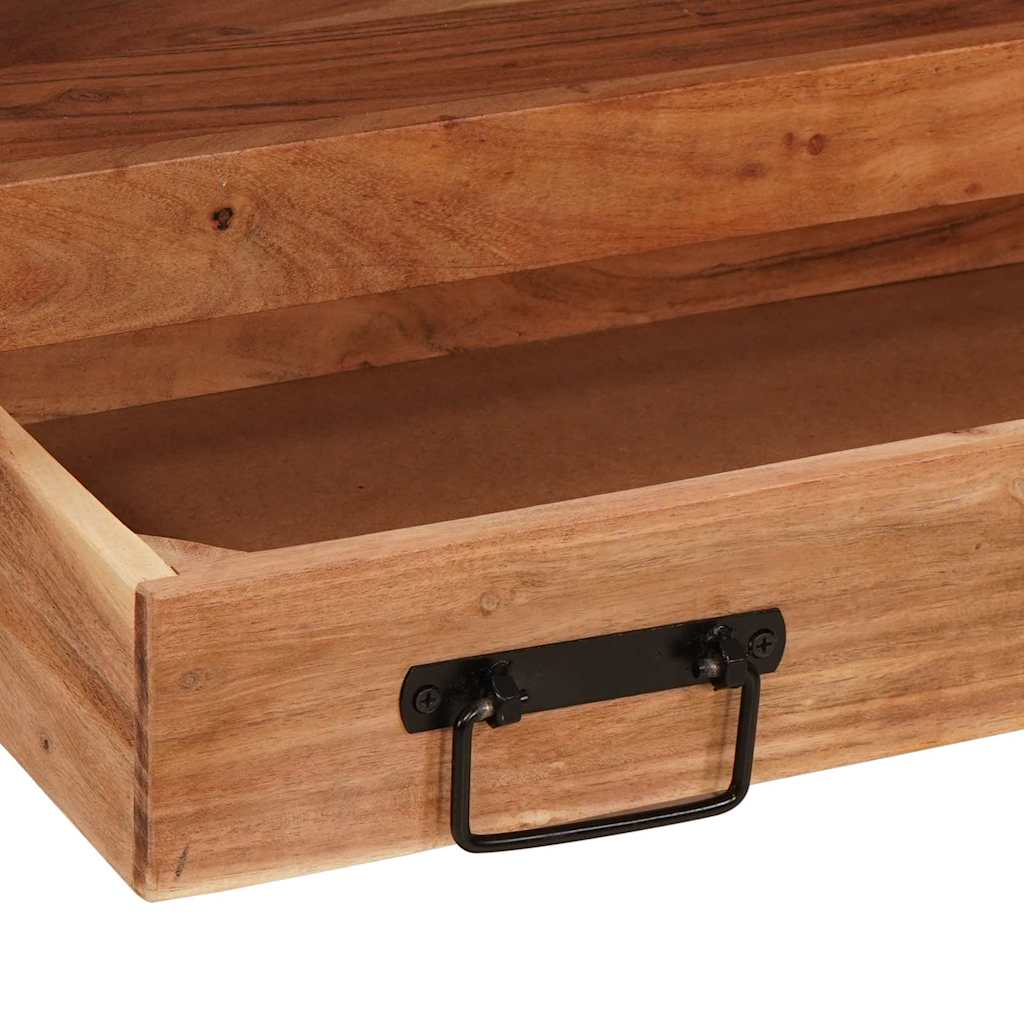 Dulap pentru chiuvetă de baie Lemn masiv de acacia și fier GartenMobel Dekor