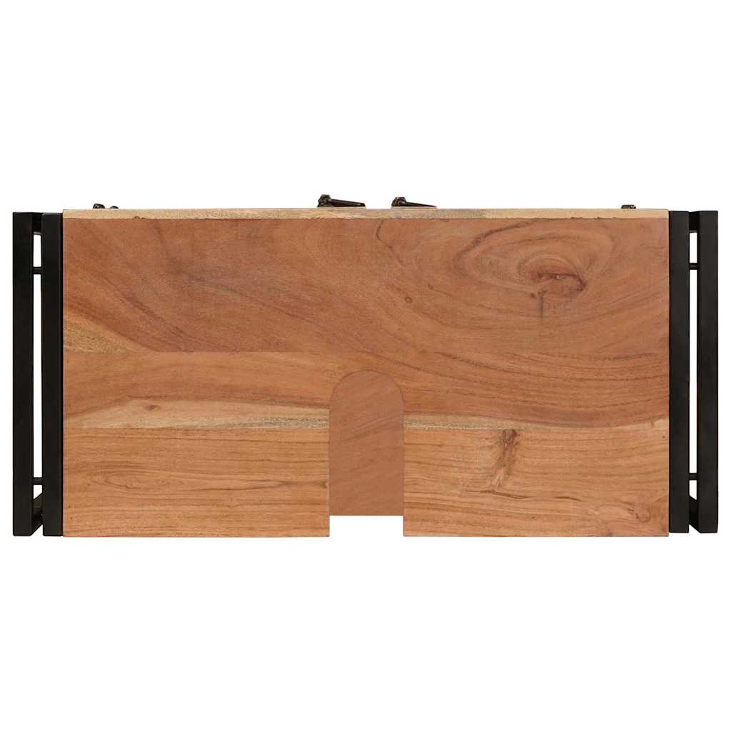 Dulap pentru chiuvetă de baie Lemn masiv de acacia și fier GartenMobel Dekor