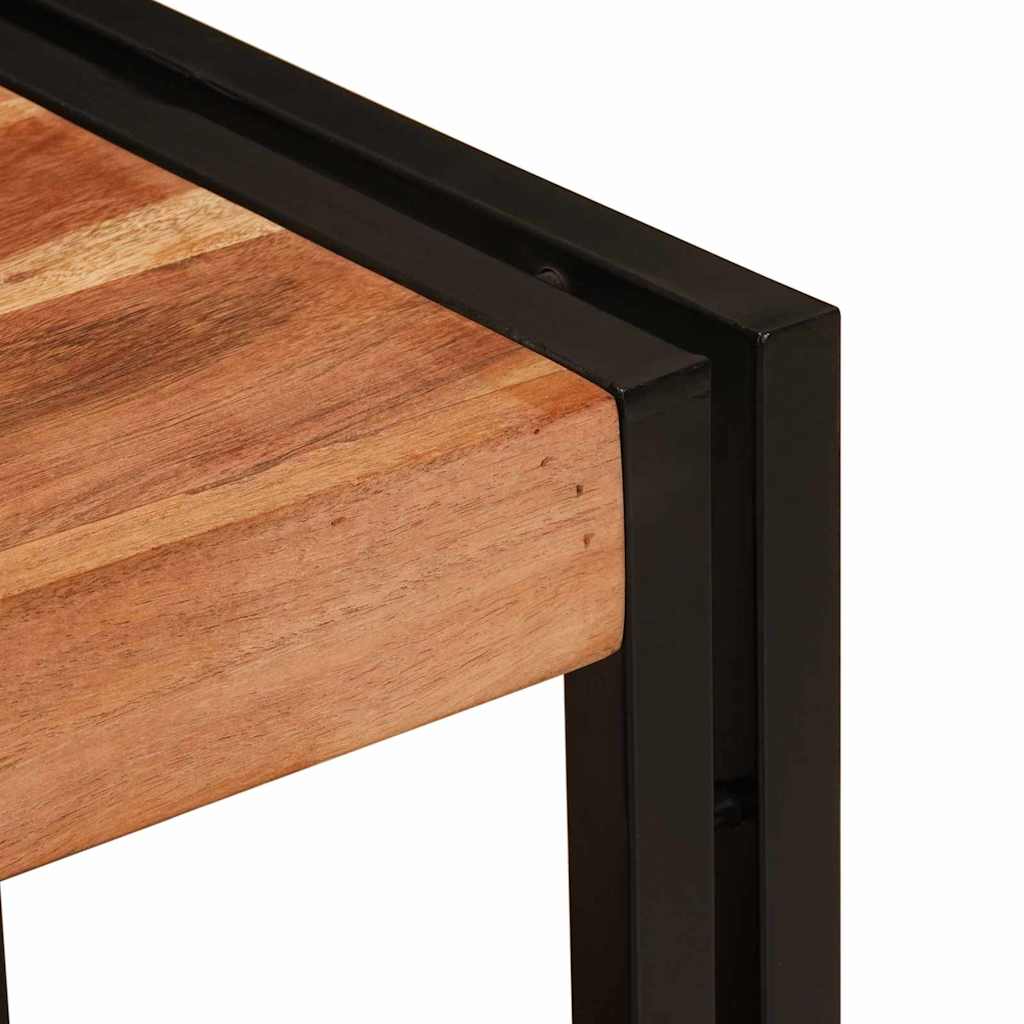 Dulap pentru chiuvetă de baie Lemn masiv de acacia și fier GartenMobel Dekor