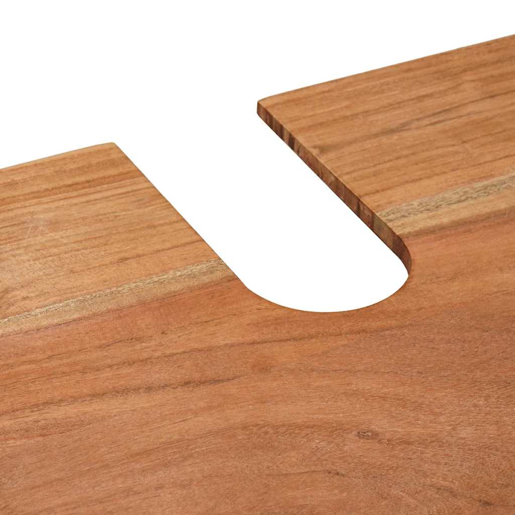 Dulap pentru chiuvetă de baie Lemn masiv de acacia și fier GartenMobel Dekor