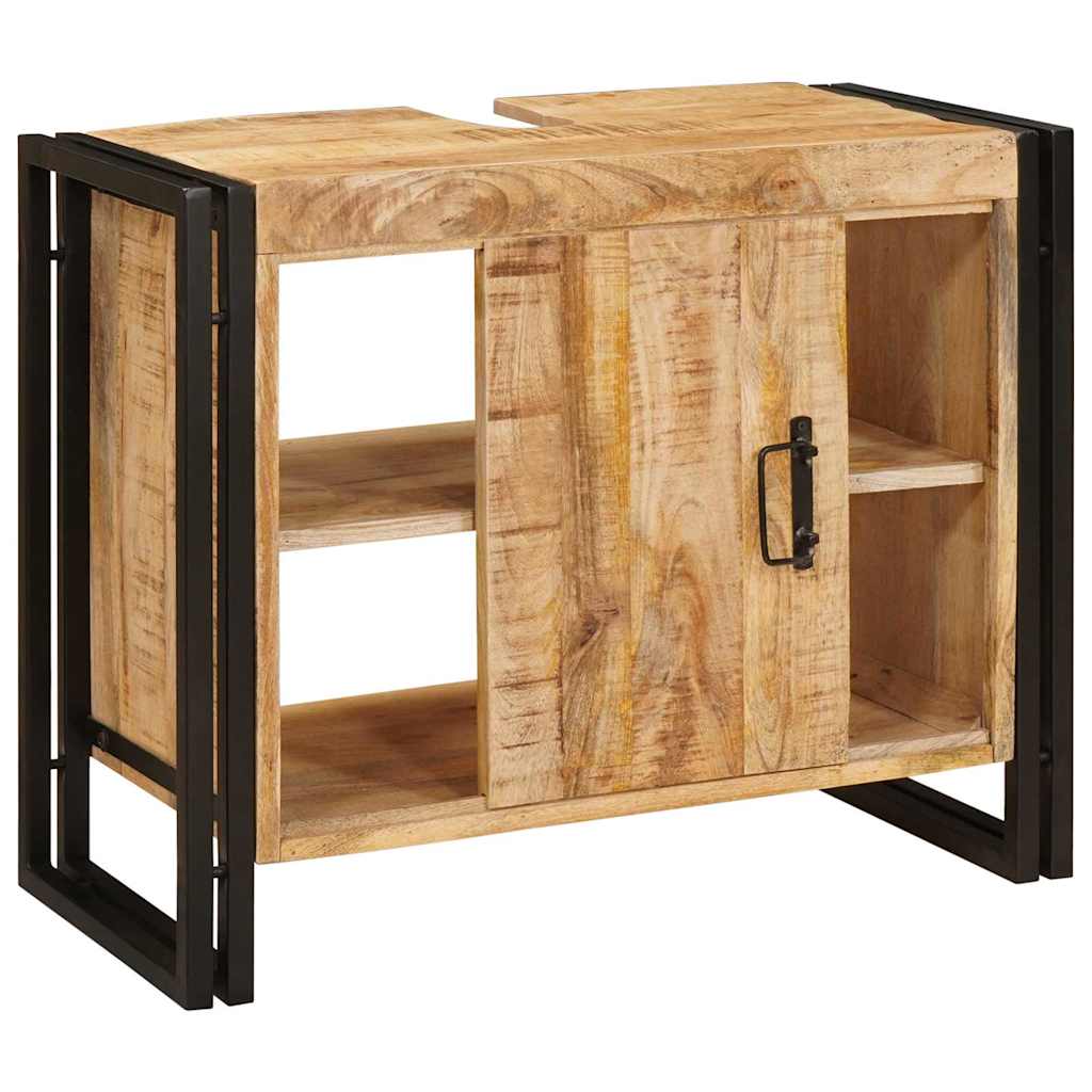 Dulap pentru chiuvetă de baie Lemn masiv de mango și fier GartenMobel Dekor