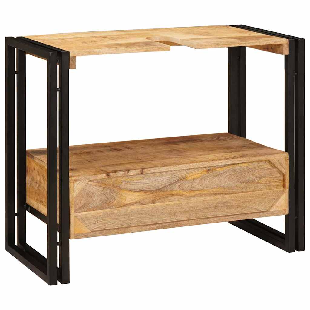 Dulap pentru chiuvetă de baie Lemn masiv de mango și fier GartenMobel Dekor