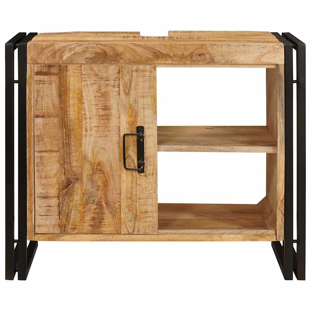 Dulap pentru chiuvetă de baie Lemn masiv de mango și fier GartenMobel Dekor