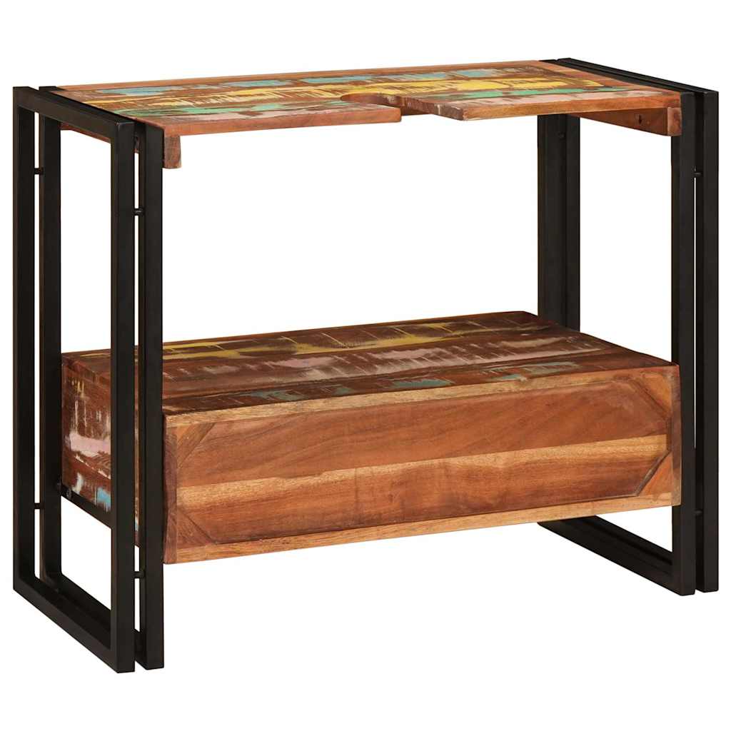 Dulap pentru chiuvetă de baie Lemn masiv recuperat și fier GartenMobel Dekor