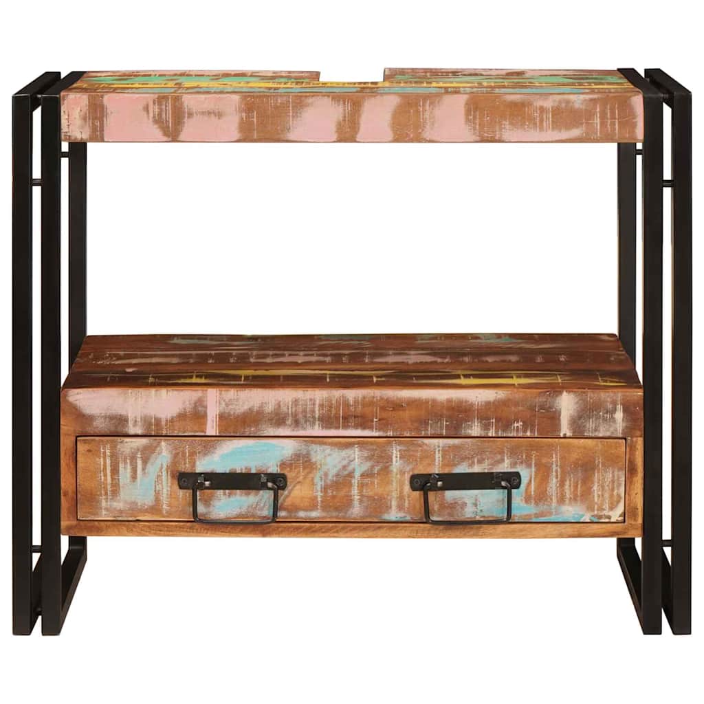 Dulap pentru chiuvetă de baie Lemn masiv recuperat și fier GartenMobel Dekor