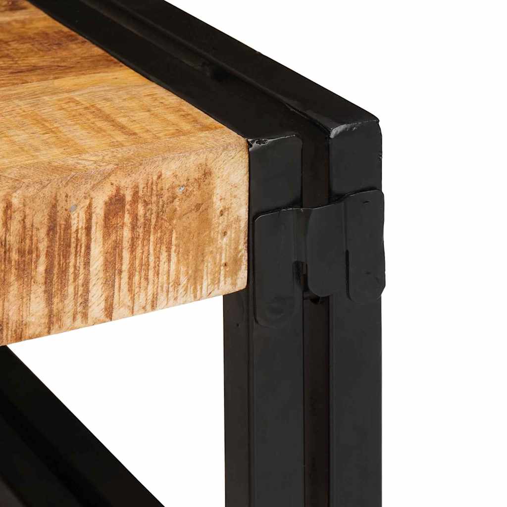 Raft pentru baie 100 x 50 x 23 cm Lemn masiv de mango și fier GartenMobel Dekor