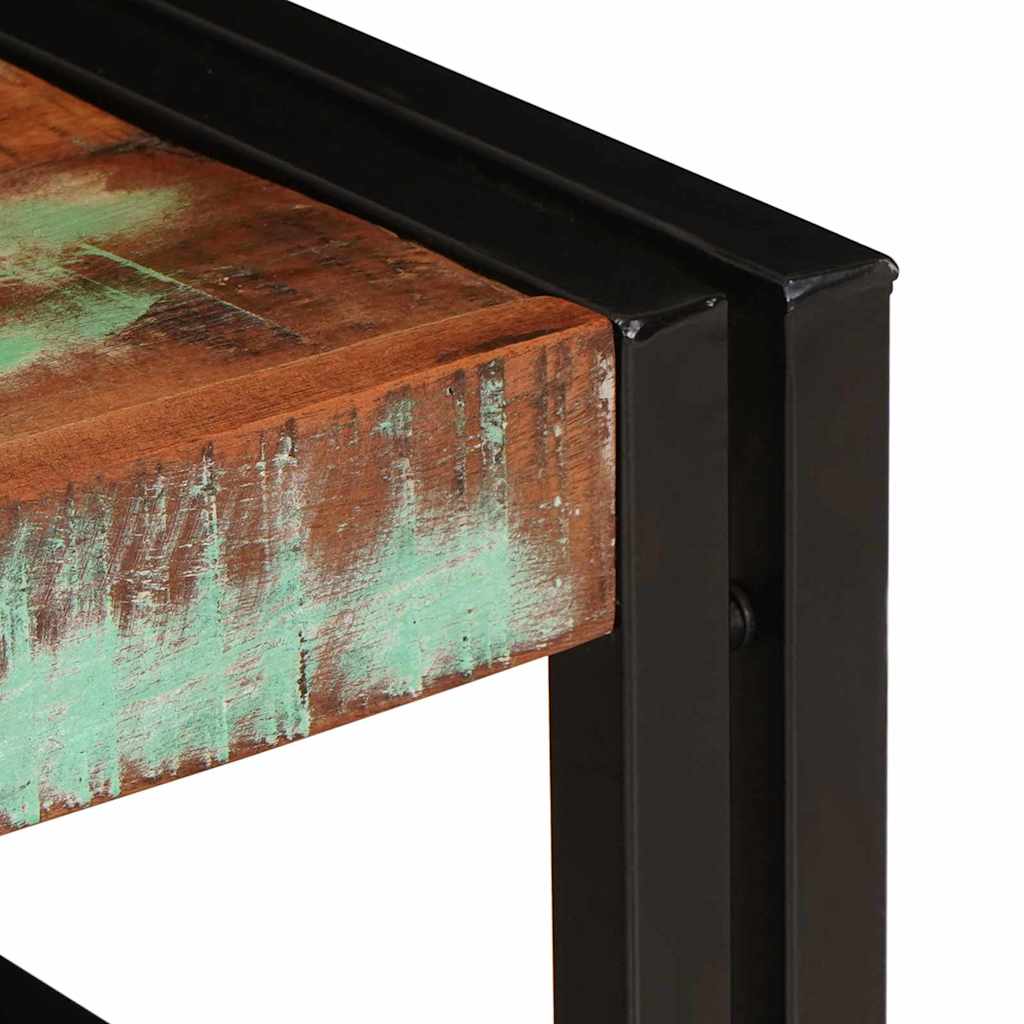 Raft pentru baie 100 x 50 x 23 cm Lemn masiv de mango și fier GartenMobel Dekor