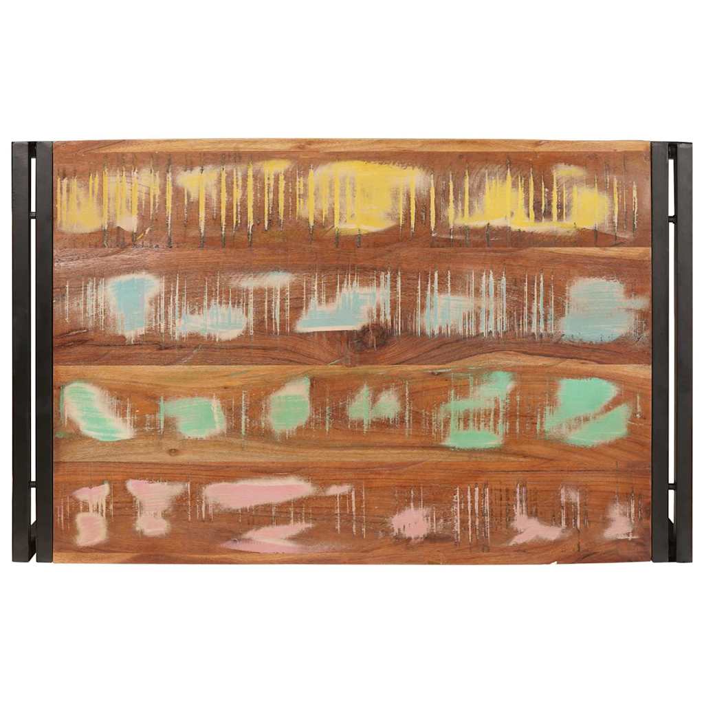 Raft pentru baie 80 x 50 x 23 cm Lemn masiv de mango și fier GartenMobel Dekor