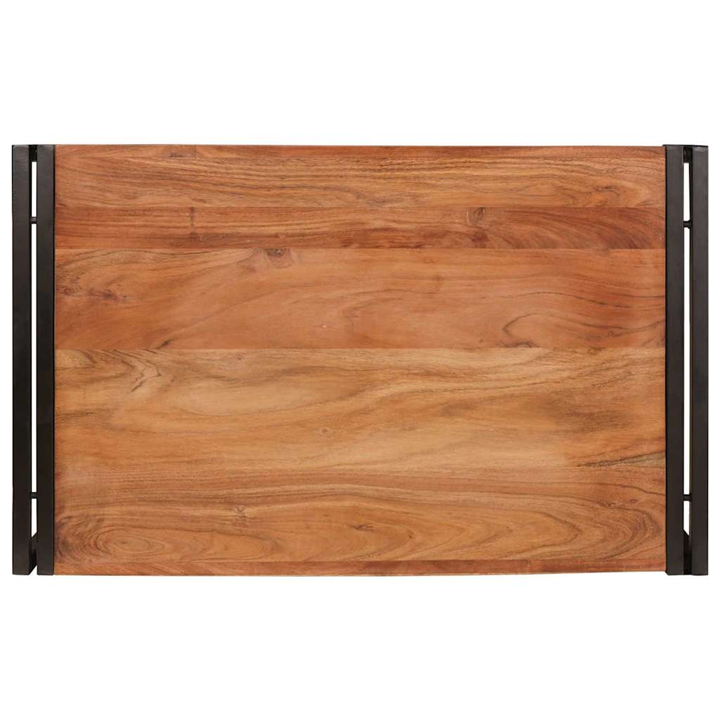 Raft pentru baie 80 x 50 x 23 cm Lemn masiv de mango și fier GartenMobel Dekor