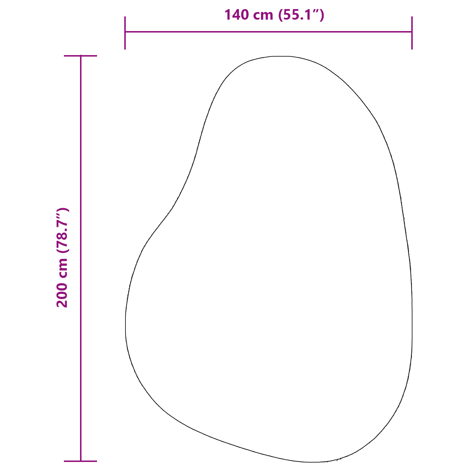 Covor HUARTE Gri 140 x 200 cm Poliester GartenMobel Dekor