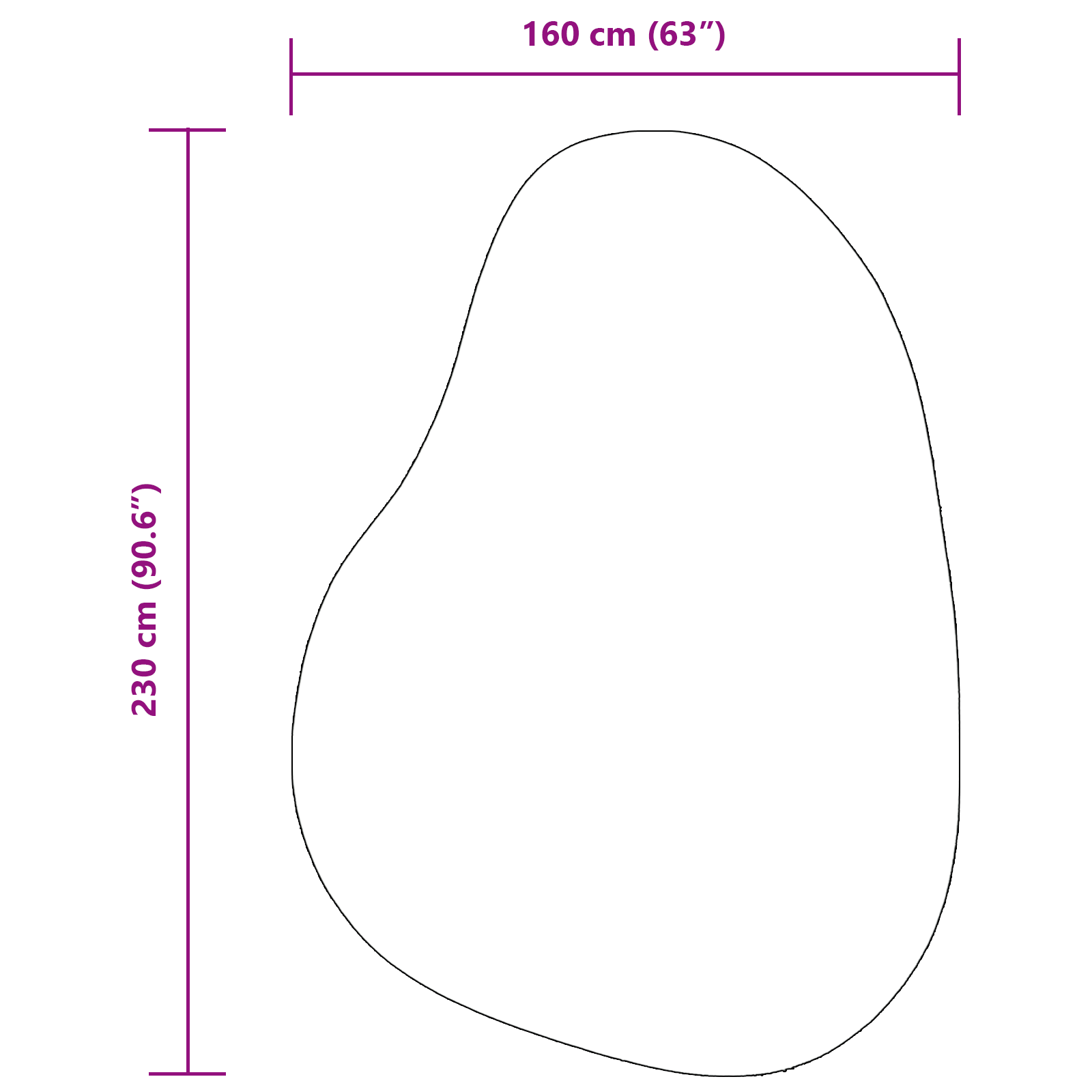 Covor HUARTE Gri 160 x 230 cm Poliester GartenMobel Dekor