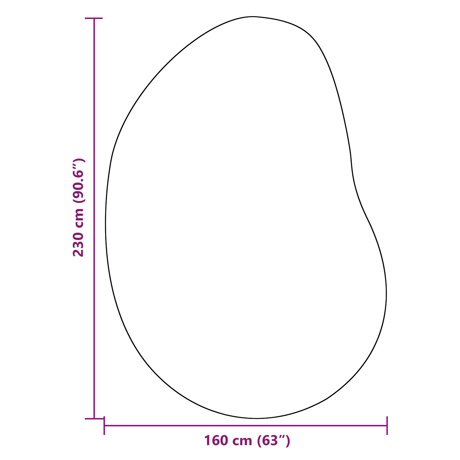 Covor HUARTE Negru 160 x 230 cm Poliester GartenMobel Dekor