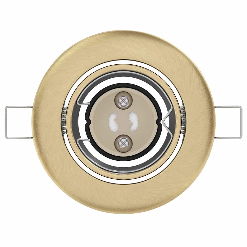 Spotlights cu lumina reflectoarelor 12 pcs Alamă 9 x 9 cm Metal GartenMobel Dekor