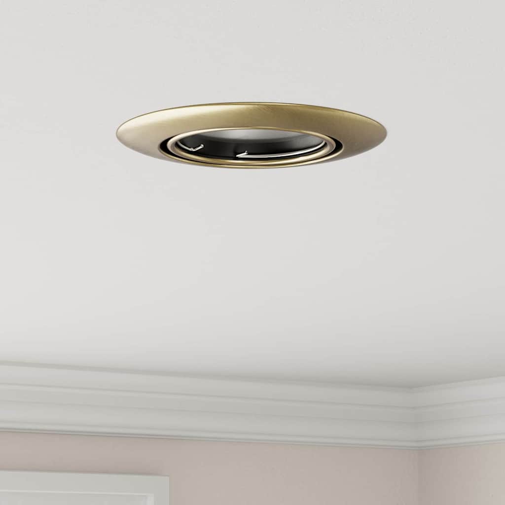 Spotlights cu lumina reflectoarelor 24 pcs Alamă 9 x 9 cm Metal GartenMobel Dekor