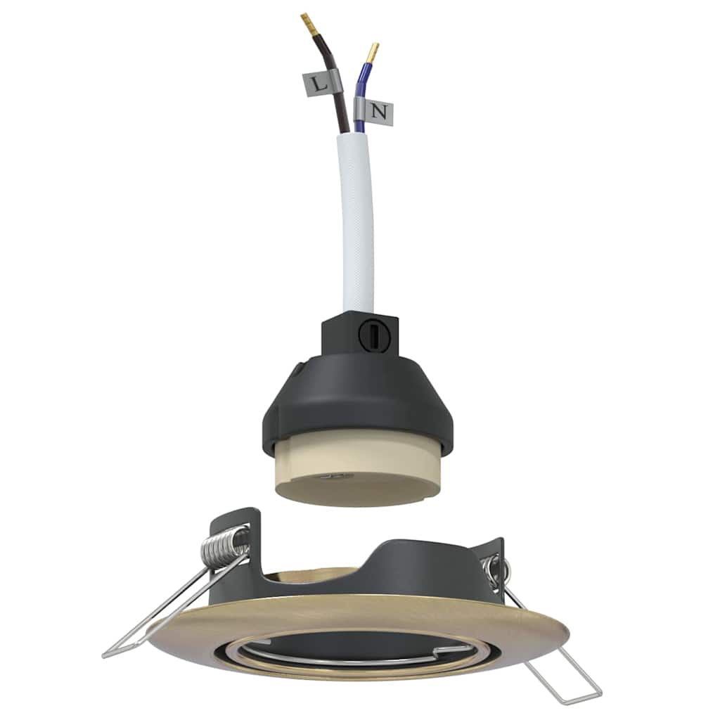 Spotlights cu lumina reflectoarelor 24 pcs Alamă 9 x 9 cm Metal GartenMobel Dekor