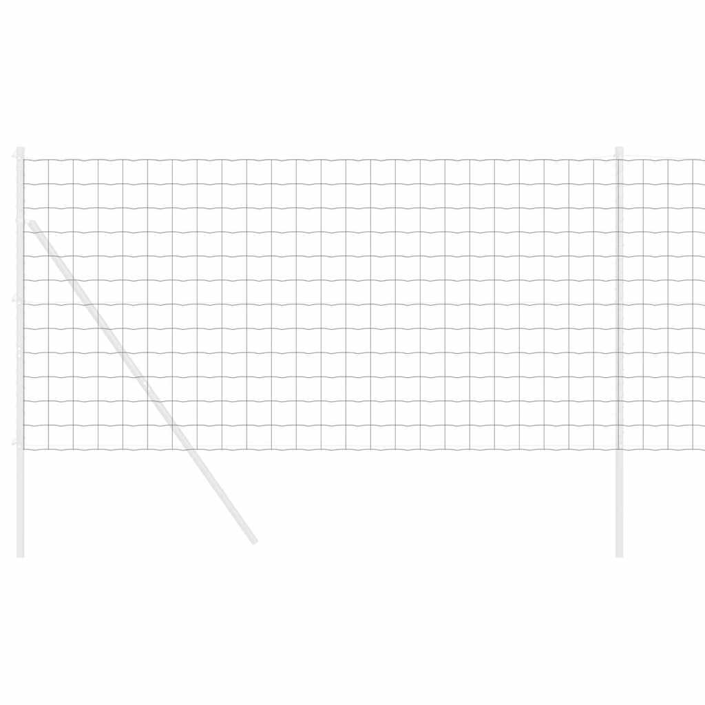 Gard hexagonal Argintiu 1 x 10 m Oțel galvanizat GartenMobel Dekor