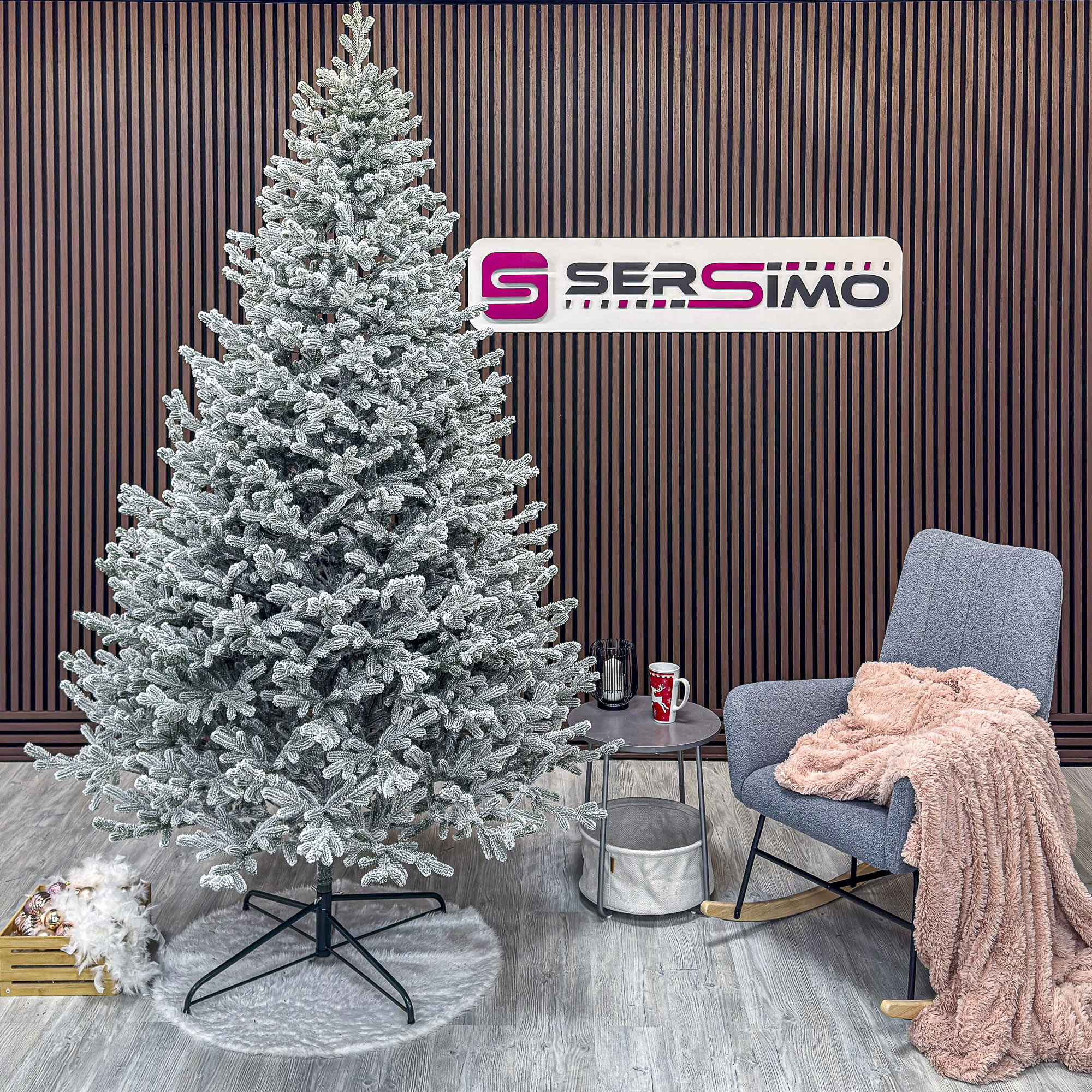 Brad artificial Christmas Deluxe by Sersimo, Viena nins, 3D, 250cm Household NewTrend