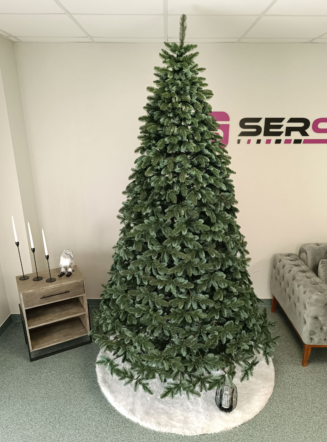 Brad artificial Christmas Deluxe by Sersimo, Canada argintiu, 3D, 230cm Household NewTrend